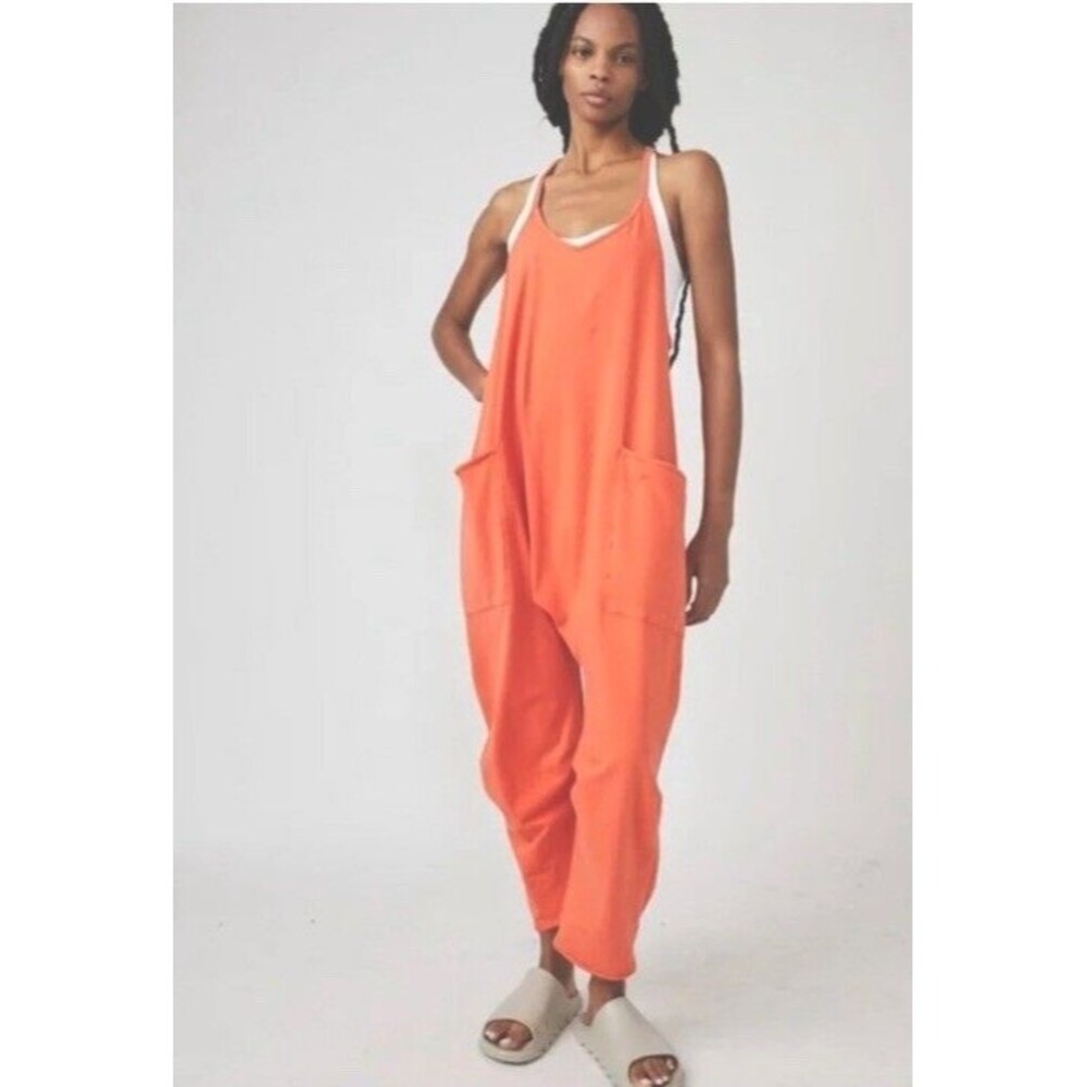 FP Free Movement “Hot Shot 1-sie” In Coral Jumper One Piece Jumpsuit Sz Med NEW